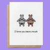 I Love You Beary Much - Lederkarte für Gay-Liebe und Beziehung - love-union.de