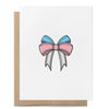 Leere Transgender-Schleife LGBTQ+ Grußkarte by That Queer Card Co