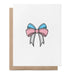 Leere Transgender-Schleife LGBTQ+ Grußkarte by That Queer Card Co