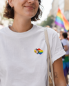 Doppelherz Patch – Progress Pride Statement zum Aufbügeln - love-union.de
