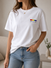 Handmade Shirts | "Love is Love" Oversize Bio-Baumwoll T-Shirt mit Stickmotiv - love-union.de