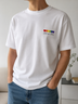 Handmade Shirts | "Love is Love" Oversize Bio-Baumwoll T-Shirt mit Stickmotiv - love-union.de