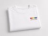 Handmade Shirts | "Love is Love" Oversize Bio-Baumwoll T-Shirt mit Stickmotiv - love-union.de
