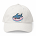 Weiße Cap mit Trans Pride Hai-Patch
