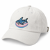 Weiße Cap mit Trans Pride Hai-Patch