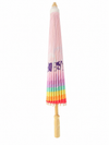 Pride Sonnenschirm aus Bambus – Rosa mit Regenbogen | "Visible. Proud. United." – ProudYou