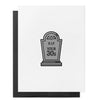 Trauerspruch-Karte „RIP your 30s“ – Halloween-Geburtstagskarte mit Grabstein - love-union.de