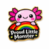 Exklusiver Axolotl Pin „Proud Little Monster“ – Regenbogen Pride – Gold-Edition – ProudYou