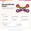 Gekreuzte Scheren Patch – Lesbian Pride Aufnäher zum Aufbügeln