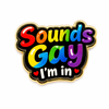 Exklusiver Pin „Sounds Gay I’m In“ – Regenbogen Pride – Gold-Edition - love-union.de