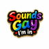 Exklusiver Pin „Sounds Gay I’m In“ – Regenbogen Pride – Gold-Edition - love-union.de
