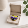 Exklusiver Non-Binary Herz Pin „Too cute to be straight“ – Gold-Edition - Love-Union.de